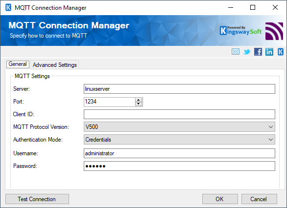 SSIS MQTT connection manager